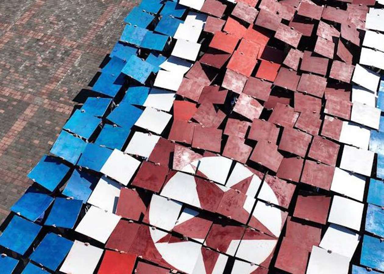 У Донецьку провели акцію до Дня незалежності КНДР