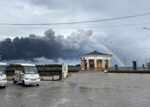 Знищену нафтобазу в Криму показали з супутника