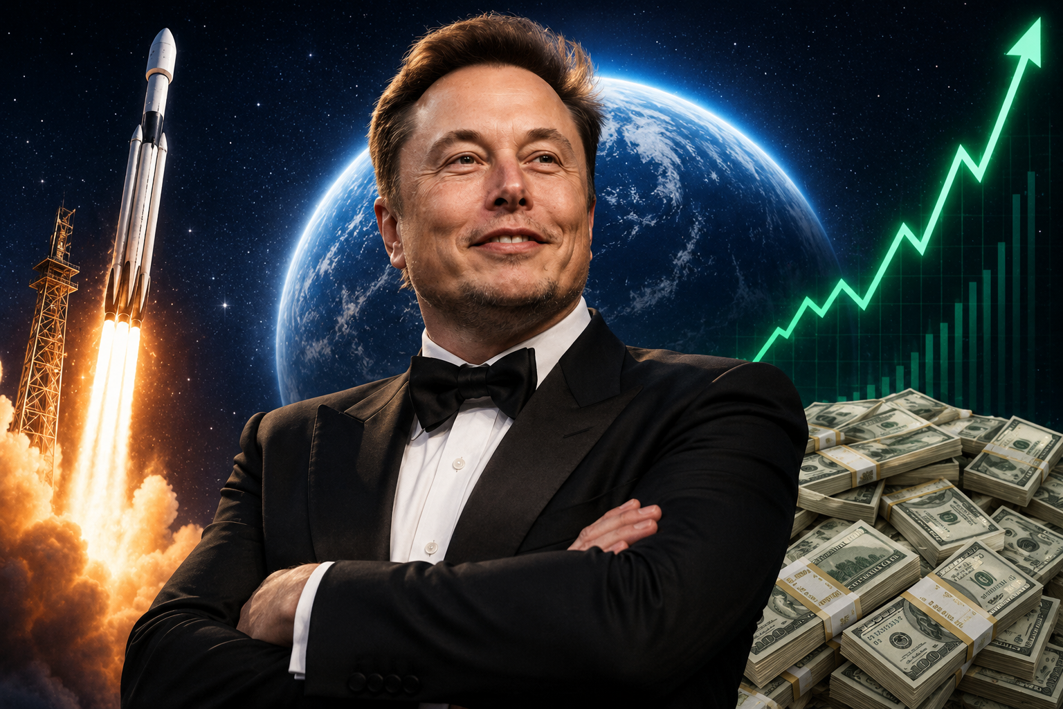 SpaceX підірвала Уолл-стріт: Маск за один день став багатшим на $139 млрд