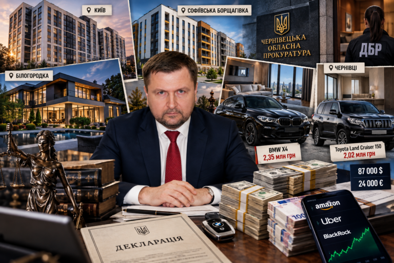 Мільйонні статки, елітні тачки від тестя та квартири в столиці: як прокурорсько-дбрівська родина Яся обростає розкішшю під час війни